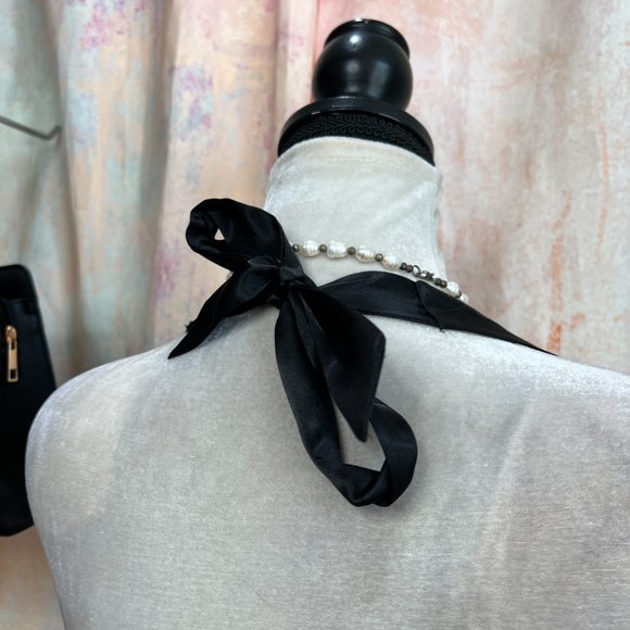 📌Three Pink Hearts Neck-Holder Dress with Mesh Ending Underskirt - Picture 10 of 16